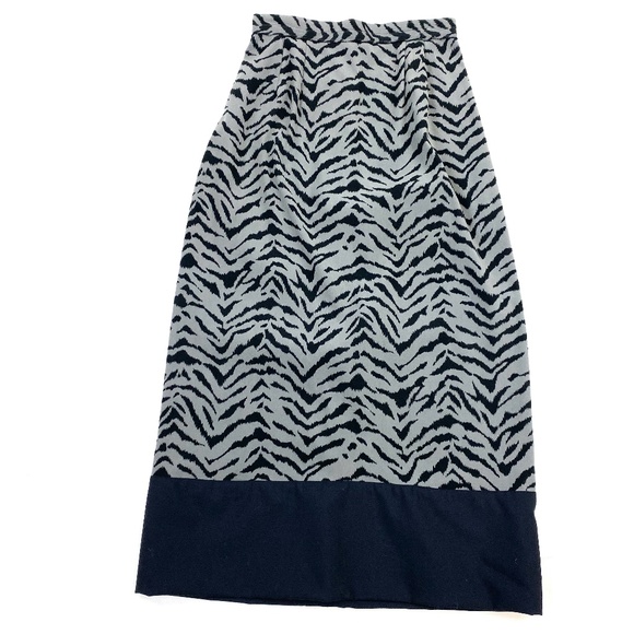 DESIGNER SAMPLE Zebra Two Piece Suit Skirt - Picture 3 of 5